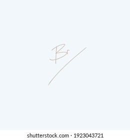 Br B r branch logo with beauty monogram and elegant logo design
