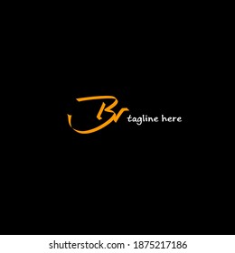 BR Schönheitsmonogramm und elegantes Logo-Design
