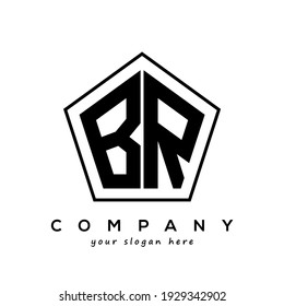 BR creative letter logo design