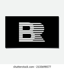 BR AND FAST LINES LOGO DESIGN