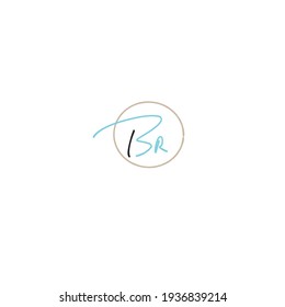 BR initial handwriting 
BR handwritten logo for identity