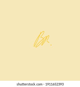 BR Initial Isolated Logo for Identity