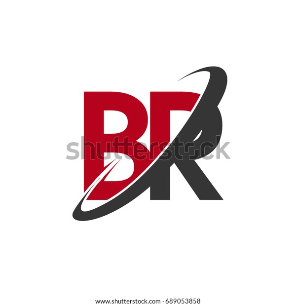Br Initial Logo Company Name Colored Stock Vector (Royalty Free) 689053858
