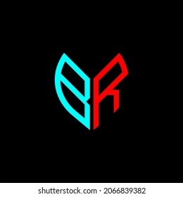 BR letter logo creative design. BR unique design

