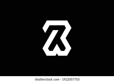 BR-Brief-Logo-Design auf luxuriösem Hintergrund. RB Monogram Initials Buchstaben Logo Konzept. BR-Icon-Design. RB elegantes und professionelles weißes Buchstaben Symbol auf schwarzem Hintergrund.