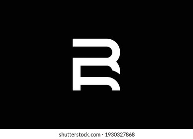 BR letter logo design on luxury background. RB monogram initials letter logo concept. BR icon design. RB elegant and Professional white color letter icon design on black background.