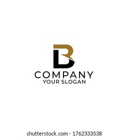 Ilustración vectorial del diseño del logotipo de la letra LB. Logo de carta creativa LB