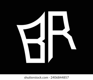 BR letter logo design vector art.