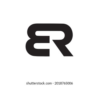 BR Letter Logo And Icon Design Vector Illustration.