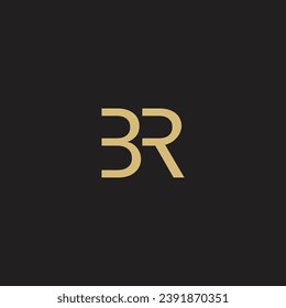 BR Letter Logo Monogram, B and R Monogram Design, BR Initials Letter