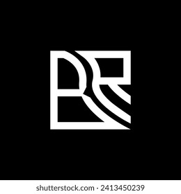 BR letter logo vector design, BR simple and modern logo. BR luxurious alphabet design  