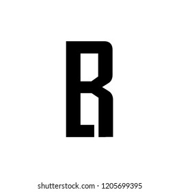 br letter vector logo. lr letter vector logo