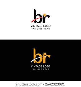 BR Letter Vector unique logo for brand