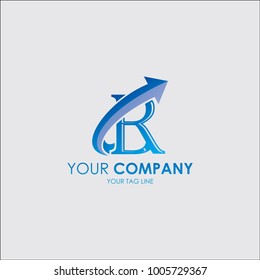 BR logo design, Financial Advisors Logo Design Template Vector Icon, Growth graph vector icon illustration sign, arrow logo design, insurance, business
