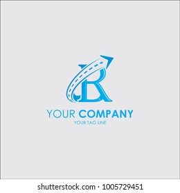 BR logo design, Financial Advisors Logo Design Template Vector Icon, Growth graph vector icon illustration sign, arrow logo design, insurance, business