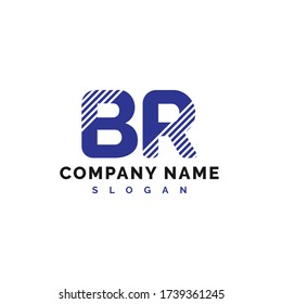 Diseño del logotipo BR. Letra BR Icono Ilustración vectorial del logotipo - Vector