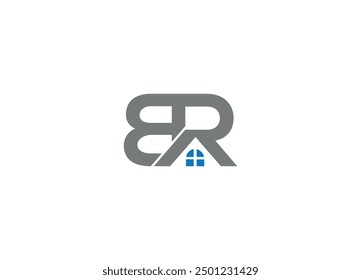 BR-Logo, Vektorsymbol-Vorlage mit weißem Hintergrund