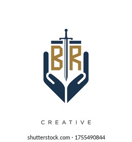 br logo design vector modern icon