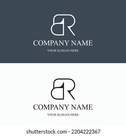 BR logo initial letter luxury royal logo. template symbol. modern golden luxury logo. abstract monogram vector letter mark brand fashion. icon  business monogram boutique font Clothing minimalist.