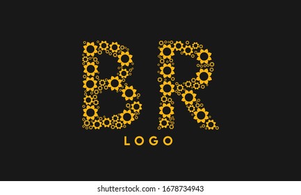 BR logo initial letter.Unique,and creative modern.
