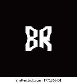BR-Logo-Monografie mit Designvorlage für Teilstücke