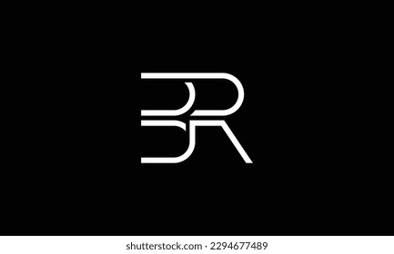 BR, RB, Abstract Letters Logo Monogram	
