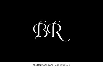BR, RB, Abstract Letters Logo Monogram