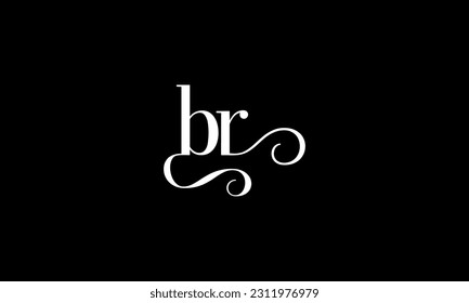 BR, RB, Abstract Letters Logo Monogram