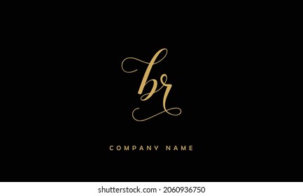 BR, RB Alphabets Letters Logo Monogram