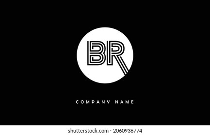 BR, RB Alphabets Letters Logo Monogram