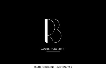 BR, RB, B, R abstract letters logo monogram