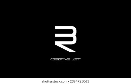 BR, RB, B, R abstract letters logo monogram