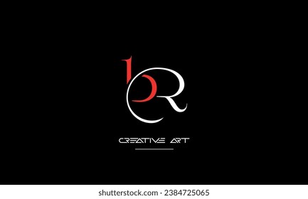 BR, RB, B, R abstract letters logo monogram