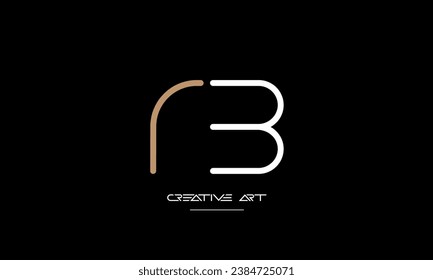 BR, RB, B, R abstract letters logo monogram