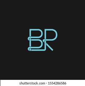 BR or RB letter designs for logo and icons