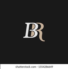 BR or RB letter designs for logo and icons