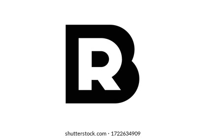 BR or RB Letter Initial Logo Design, Vector Template