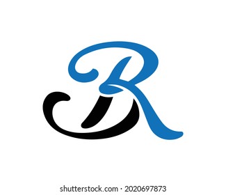 BR And RB Letter Logo And Icon Design Vector Template.