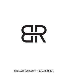 BR or RB logo design concept.