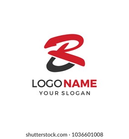 BR or RB logo template.