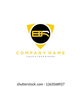 BR Security Guard Logo Icon template - Vector