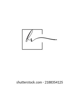 El concepto de logotipo sigantant BR en un diseño profesional de alta calidad que se imprimirá en cualquier medio de impresión