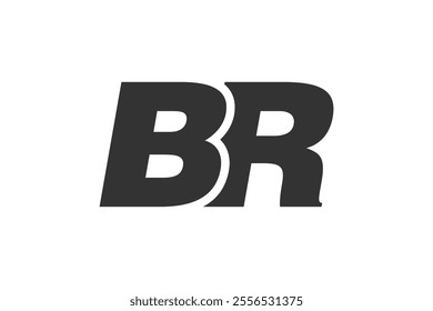 BR Techno Editable Font Logo For Corporate Branding. Bold, Futuristic Design With Unique Typographic Ideas. Minimal Custom Type And Dynamic Letter Variations For Promotion, Printing, And Book Titles