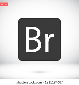 BR vector icon eps10