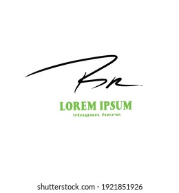 BR white background handwritten logo