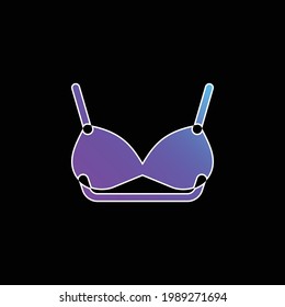 Bra blue gradient vector icon