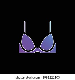 Bra blue gradient vector icon