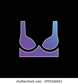 Icono de vector de gradiente azul