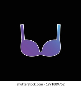 Bra blue gradient vector icon