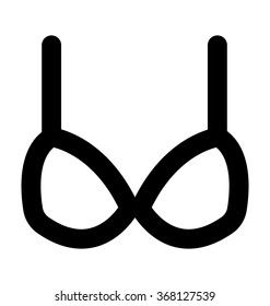 Bra Bold Line Vector Icon